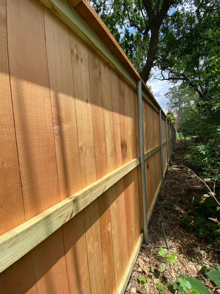 Types Of Projects | Griffin Fence Wood Fences with Steel Posts