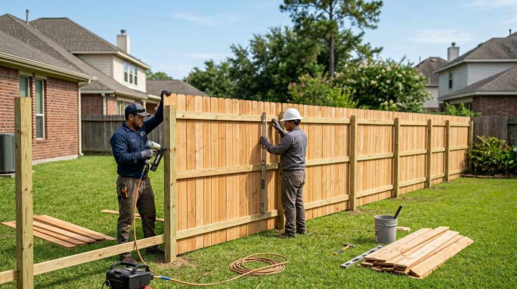 wood fence installation near me - Griffin Fence Houston TX