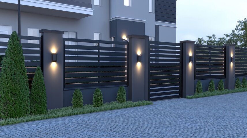 Fence Lighting Ideas Houston, TX Homes Top Fence Installation Company In Houston TX | Griffin Fence