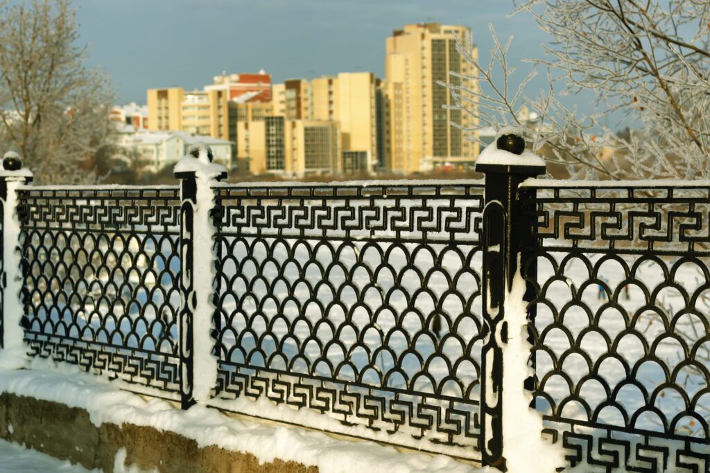 Fence Covered Snow Winter Park - Griffin Fence Houston TX