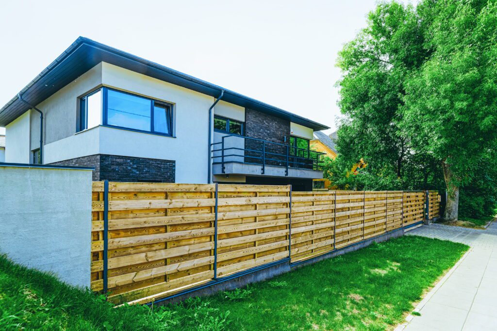 Modern House Building Real Estate Architecture Concept Outdoor Residential Home Facilities - Griffin Fence Houston TX