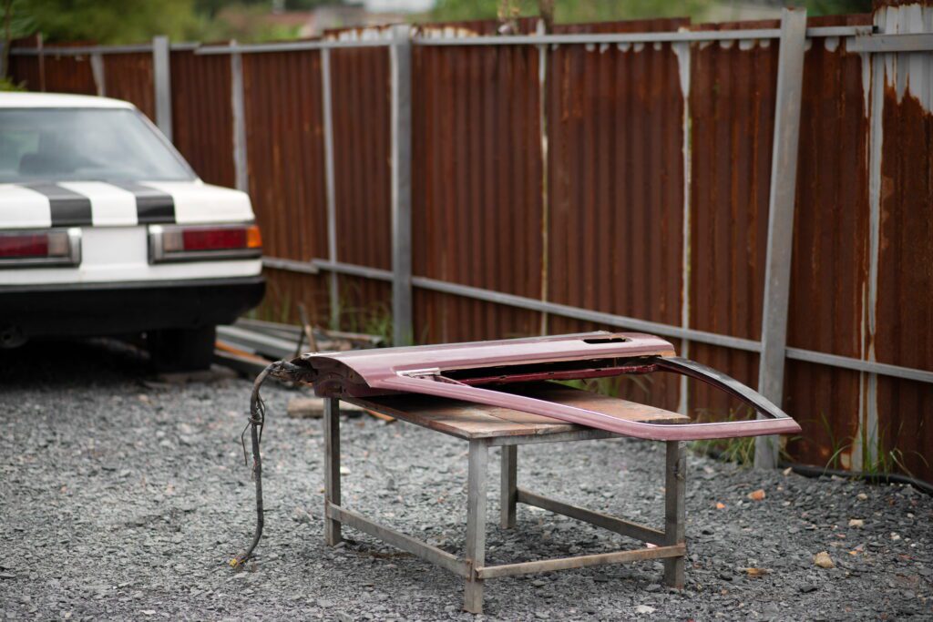 Old Car Door Yard - Griffin Fence Houston TX