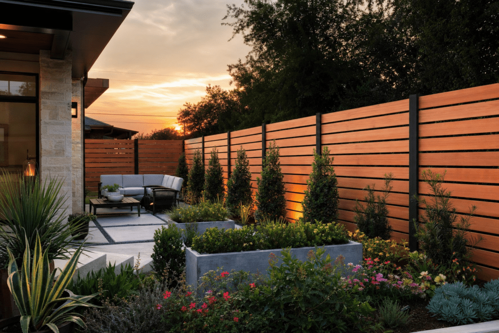 Griffin Fence Houston TX - Post10 Horizontal Fence